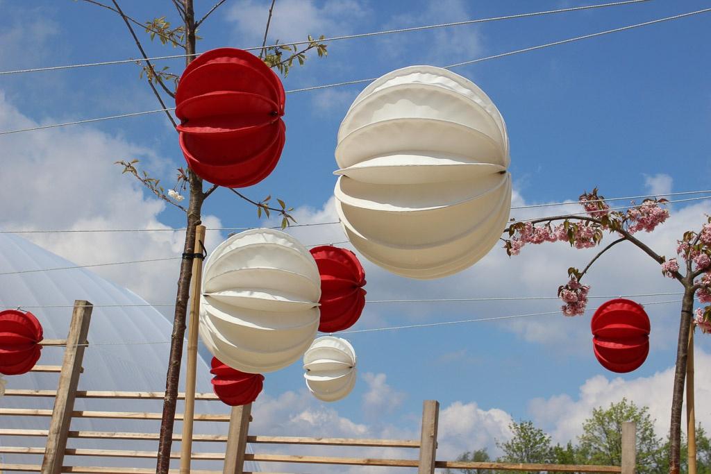 Unser Barlooon bei der Gartenschau in der Havelregion 2015 - Wie Perlen aufgefädelt.....