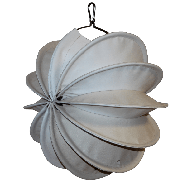 Der wetterfeste Outdoor Lampion Barlooon - You Edition - in creme weiß in der Größe S - Die Seitenansicht.