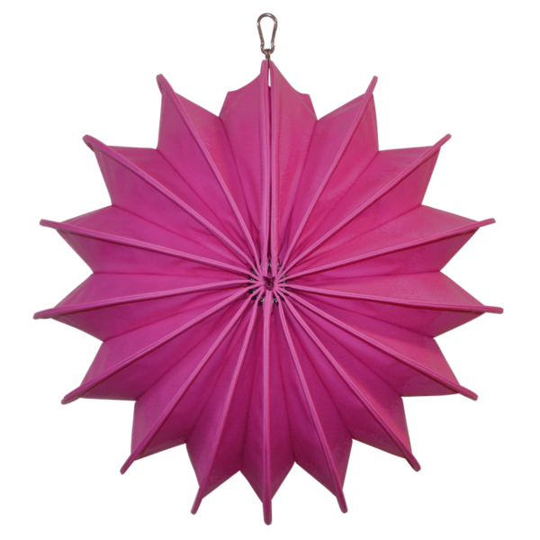 Wetterfester outdoor lampion Barlooon M pink von der Seite
