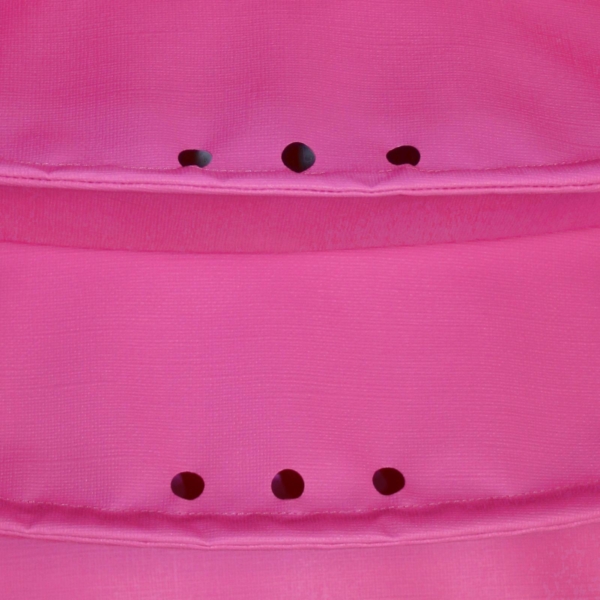 Wetterfester outdoor lampion Barlooon in pink in L die Regenabflussloecher