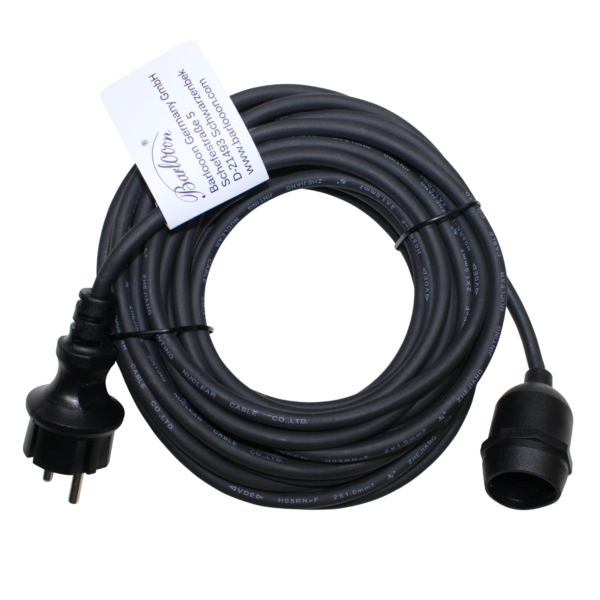 10 Meter Beleuchtungs- und Montageset Barlooon wetterfester Outdoor Lampion Kabel